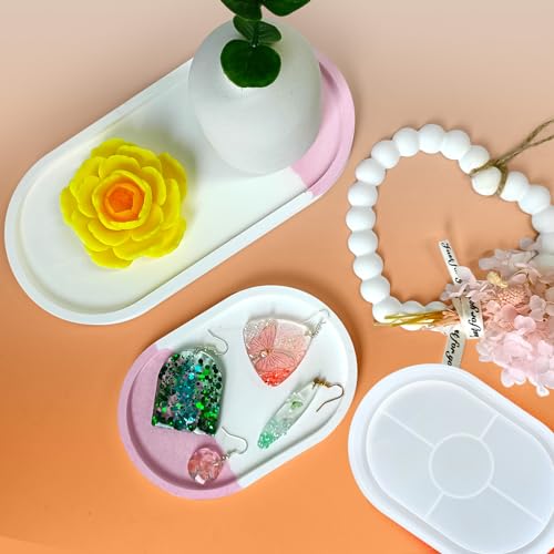 3 Pcs Silicone Rectangle Resin Molds W338174