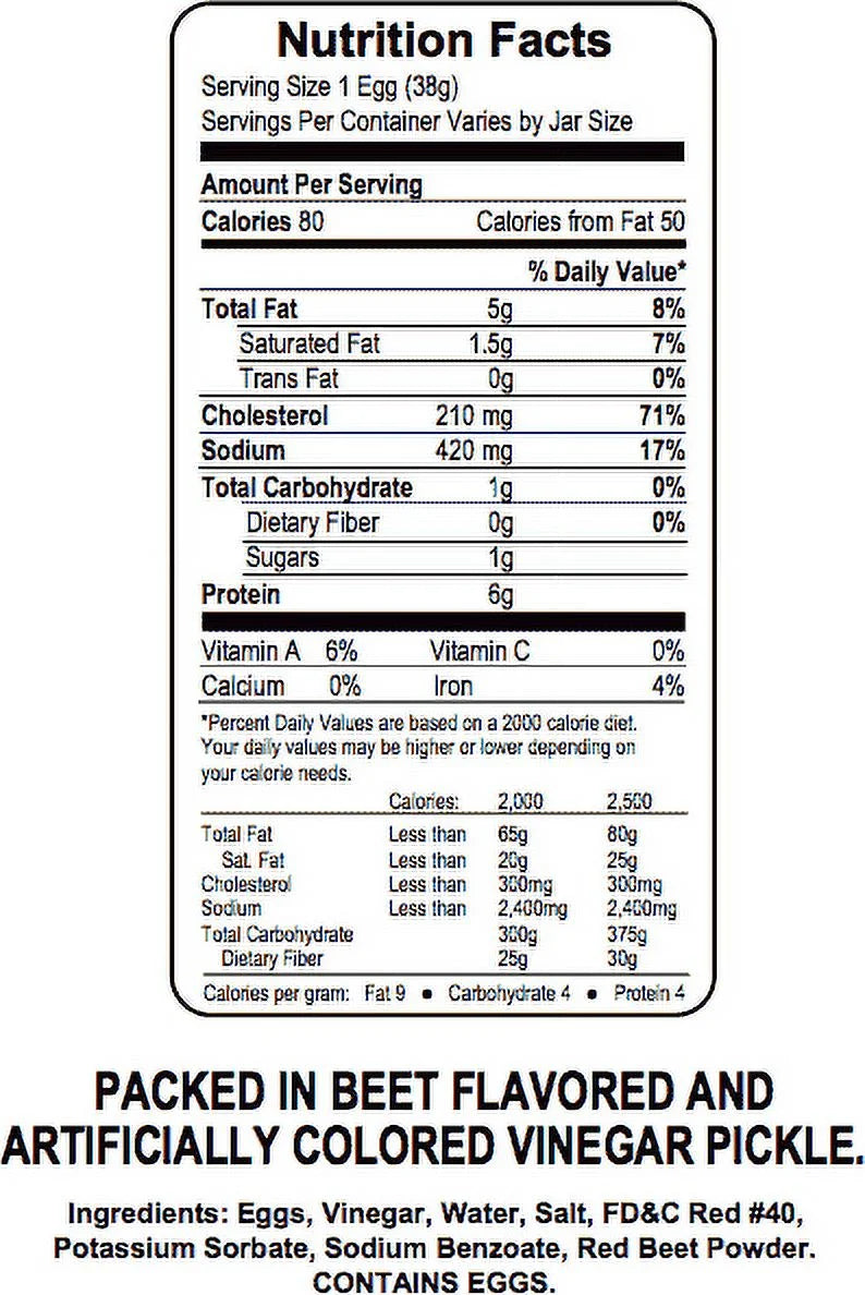 Pickled Eggs 32oz Y8488