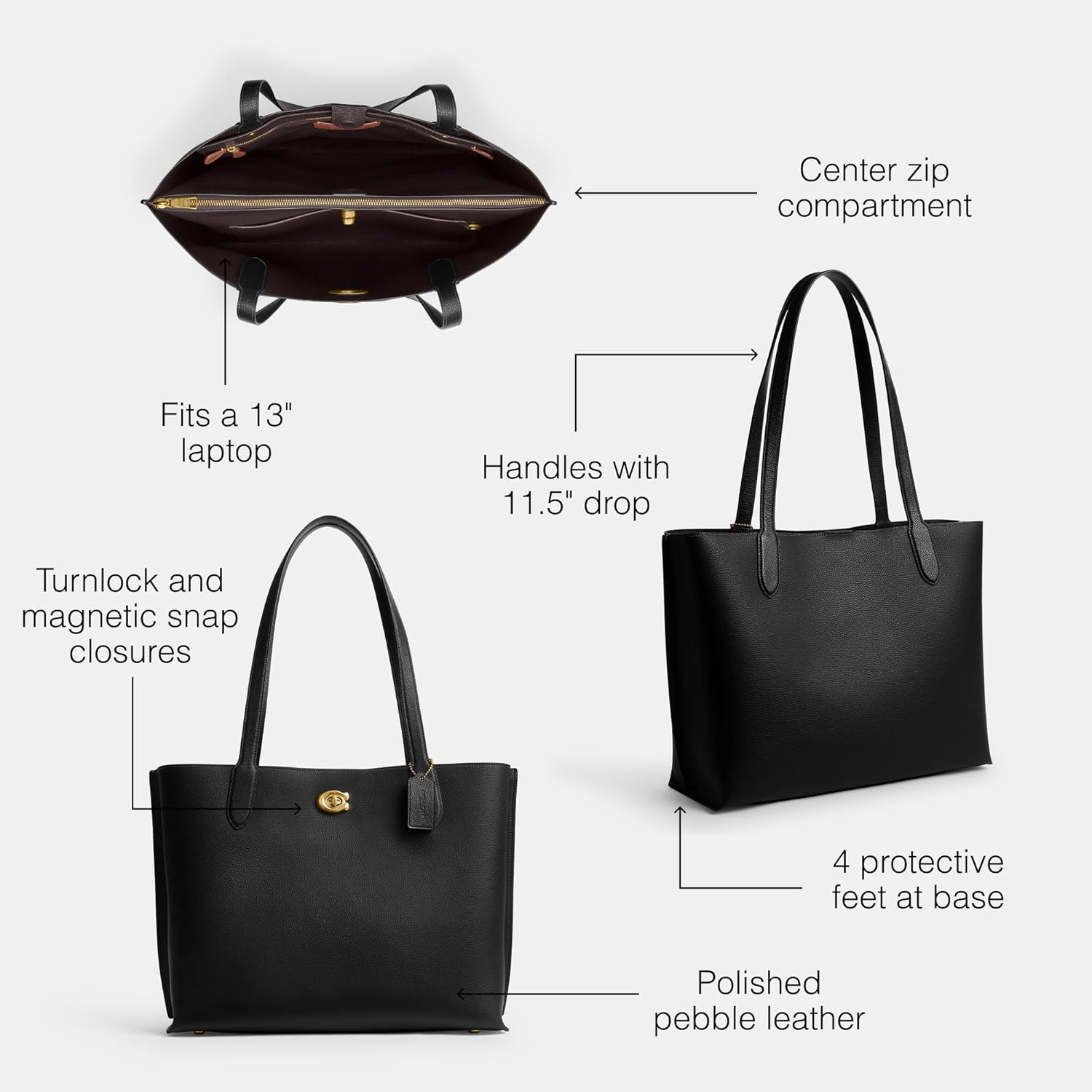 Black Tote 38 K80355