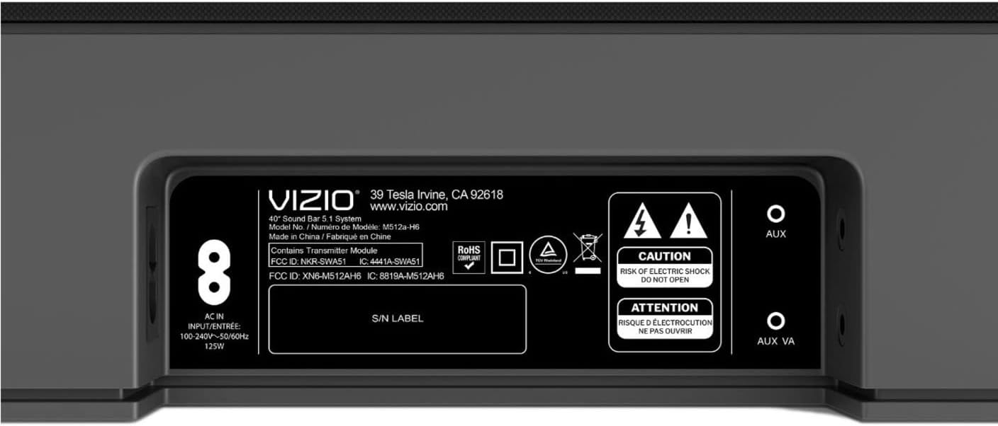 5.1.2 Home Theater 40" Soundbar Dolby Atmos and DTS:X J7824