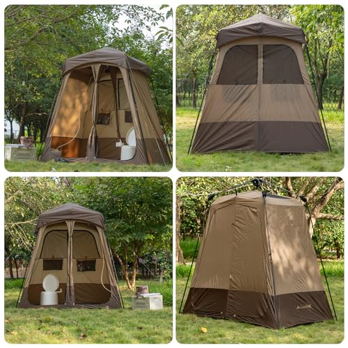 Oversized Portable Outdoor Shower Tent with Floor O453