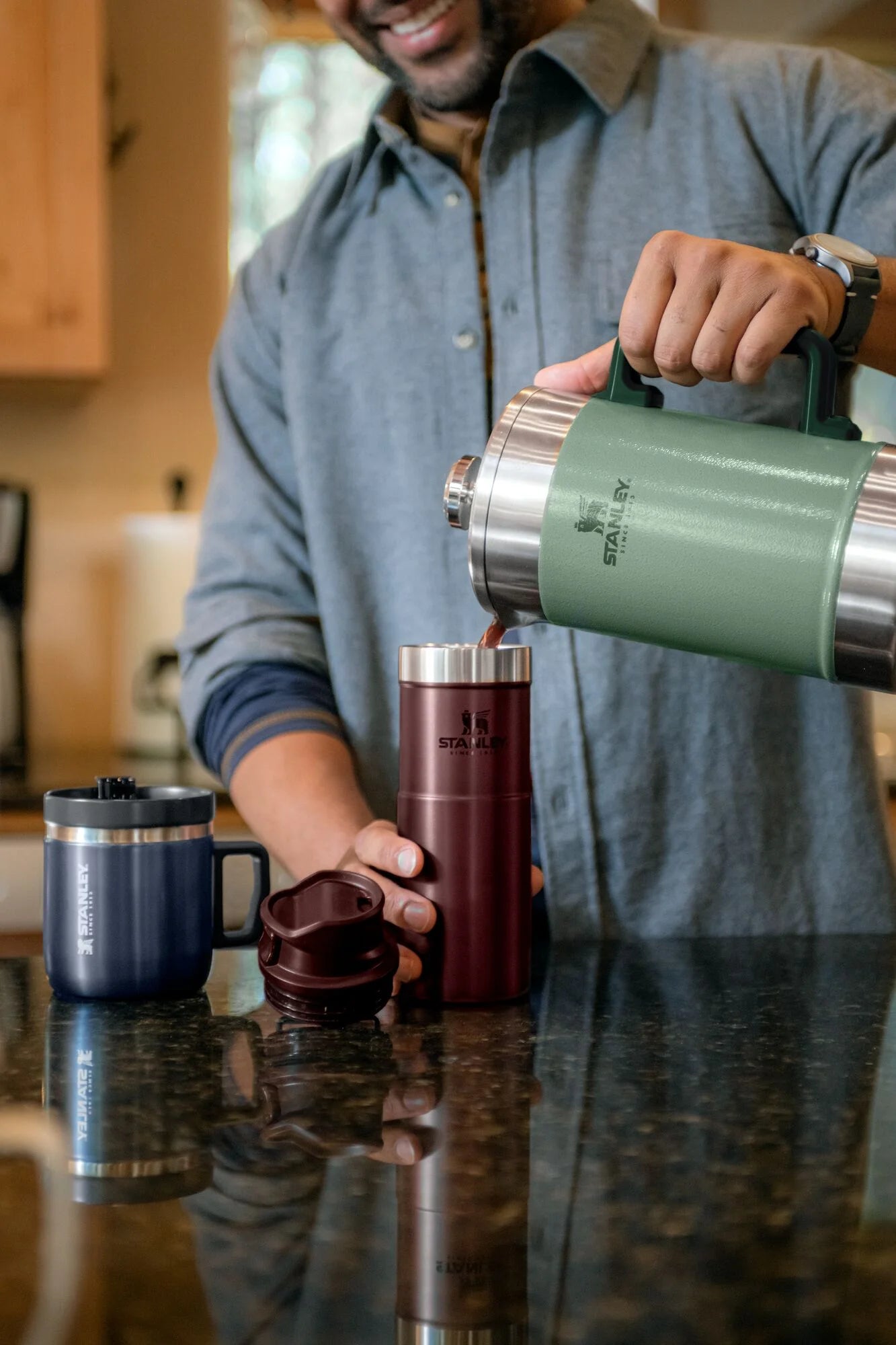 48 oz Stainless Steel French Press P626977