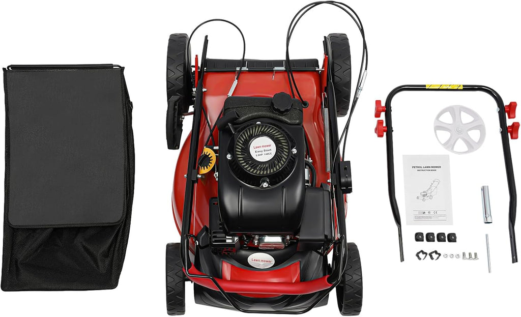 Self Propelled 20-inch 140cc 4-Stroke Gas Lawn Mower with Bagger X8250