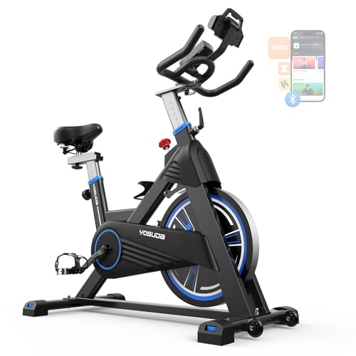 Magnetic Exercise Bike 350 lbs Weight Capacity Indoor Cycling Bike Stationary with Comfortable Seat Cushion Silent Belt Drive H75729