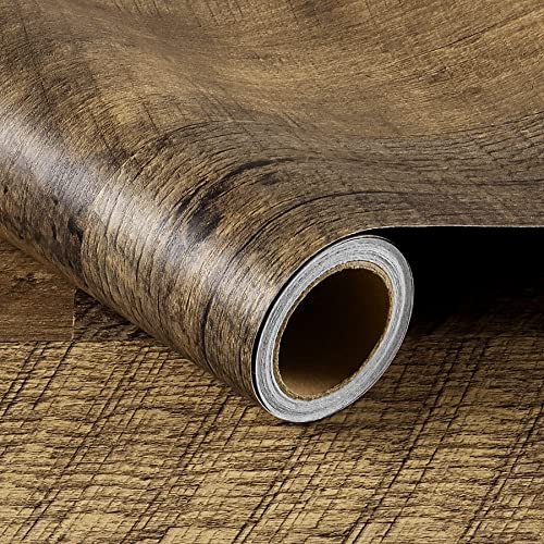 24x394 Wood Floor Contact Paper Peel and Stick Vinyl Flooring Roll S359