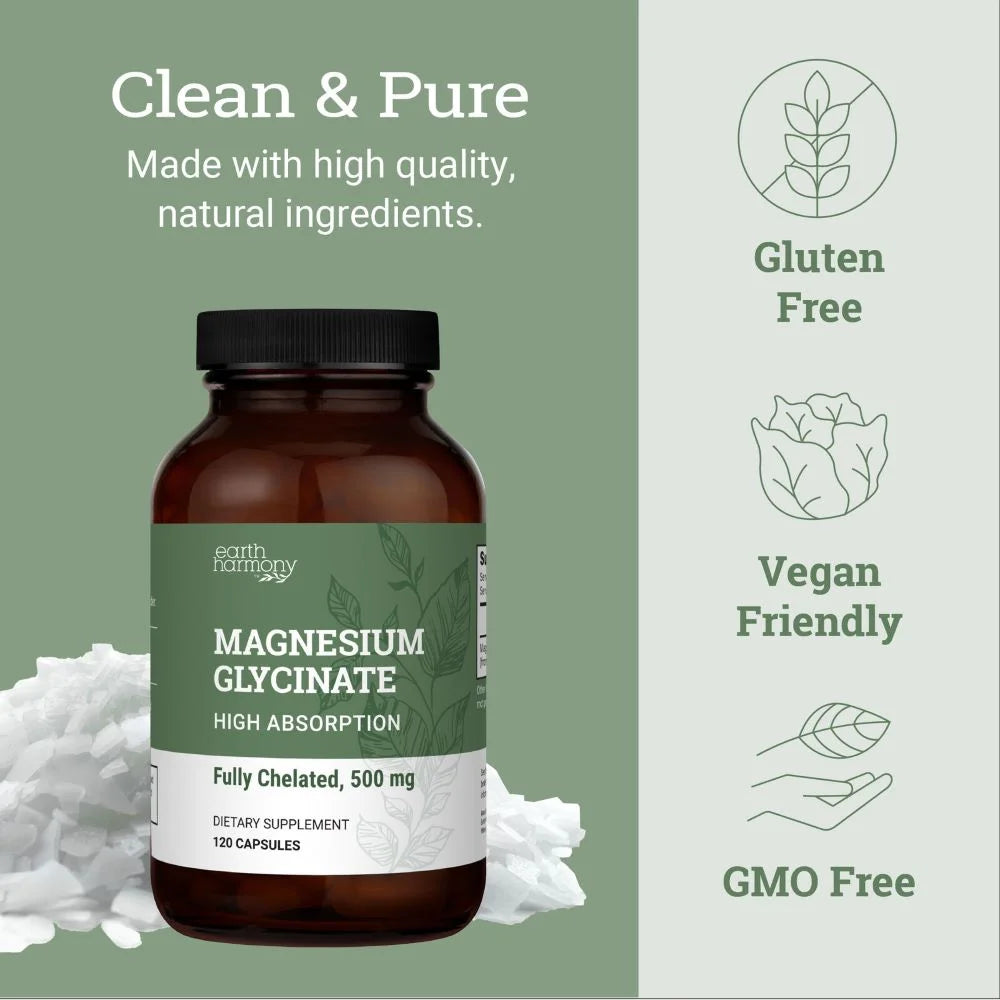Magnesium Glycinate 500 mg - 120 Capsules S67618