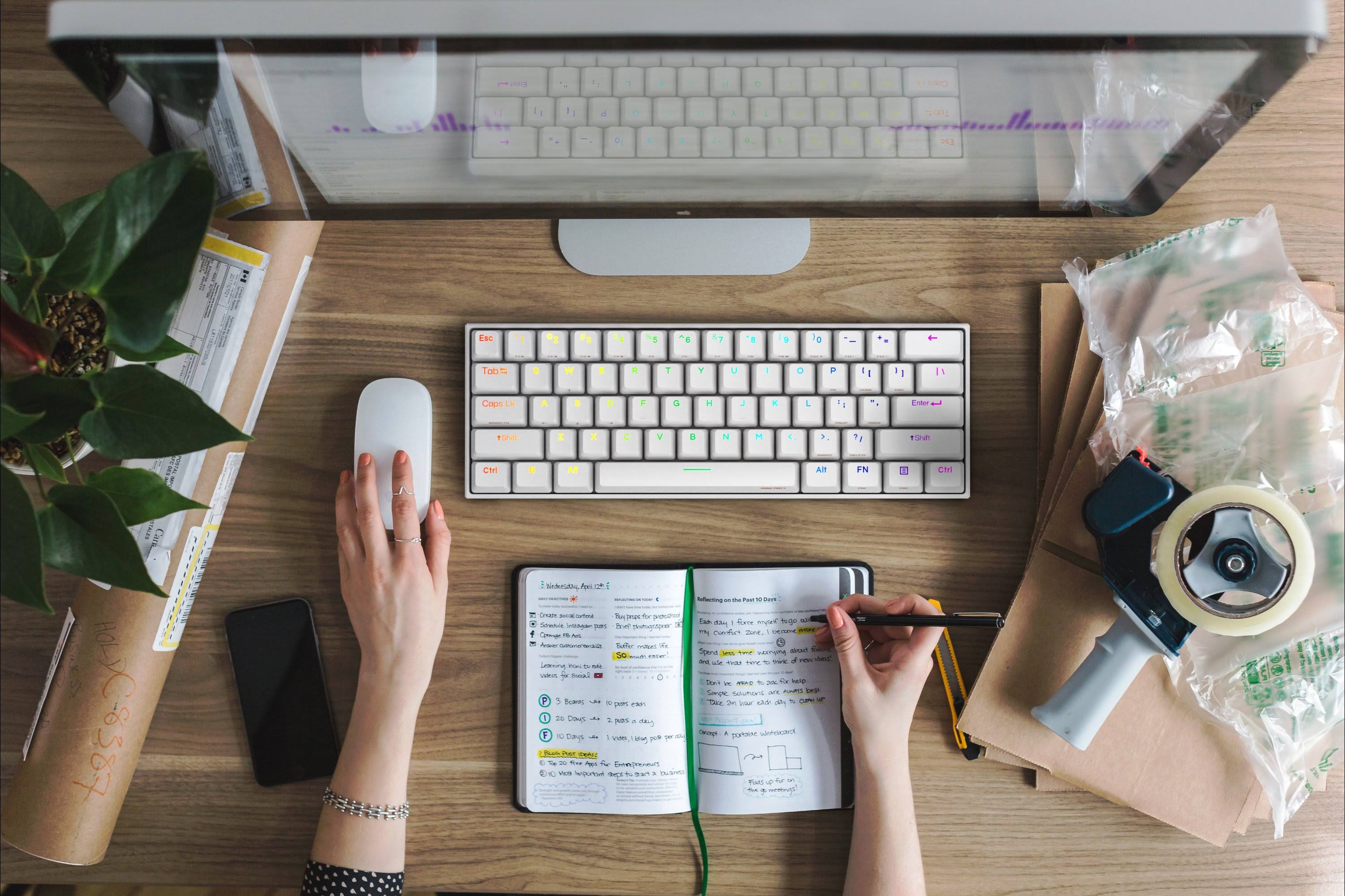 60% Mechanical Keyboard with Bluetooth 5 A852