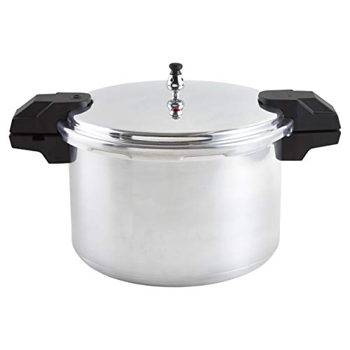 16-Quart Silver Aluminum Pressure Cooker O939446
