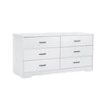 6 Drawer Wooden Dresser with Metal Handles P5063