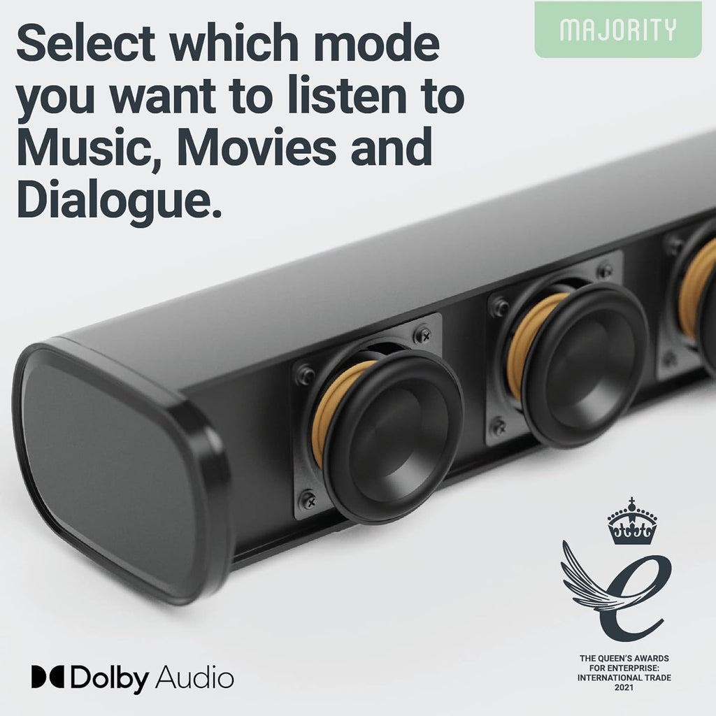 5.1 Dolby Audio Surround Sound System with Soundbar and Wireless Subwoofer G63876