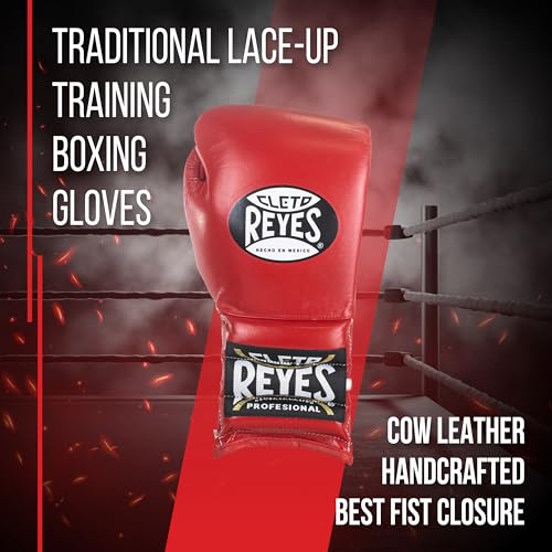Traditional Professional Boxing Gloves with Laces J760