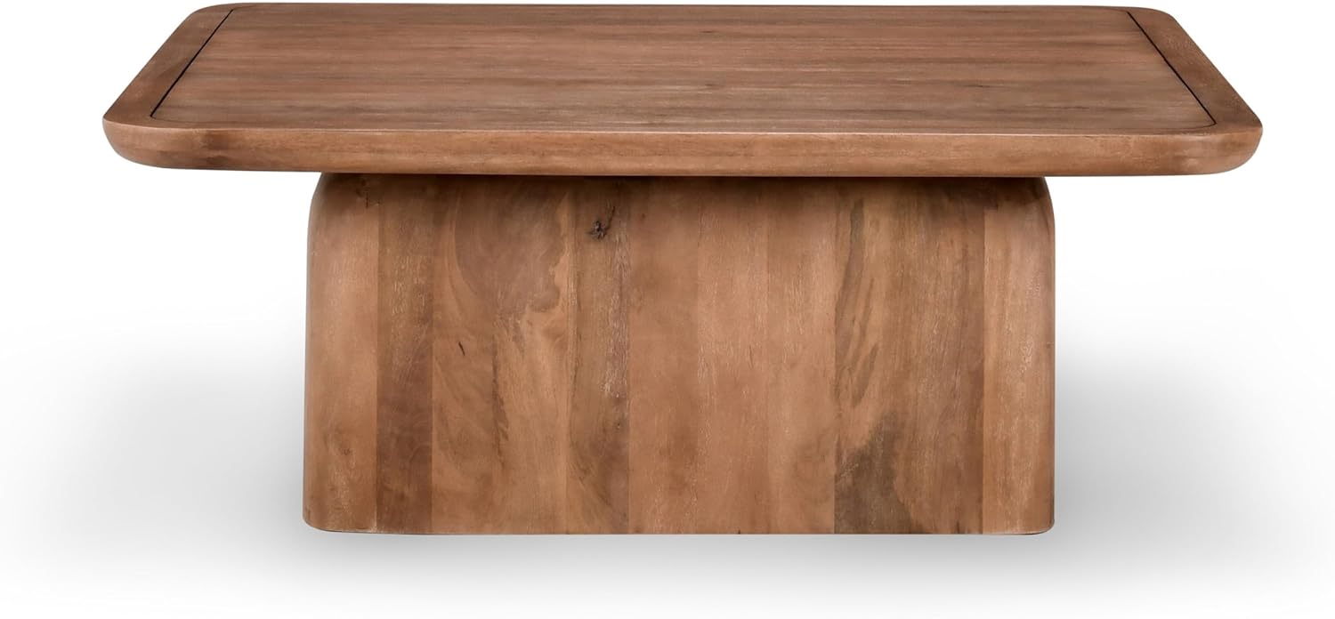 Brown Solid Mango Wood Coffee Table F78252