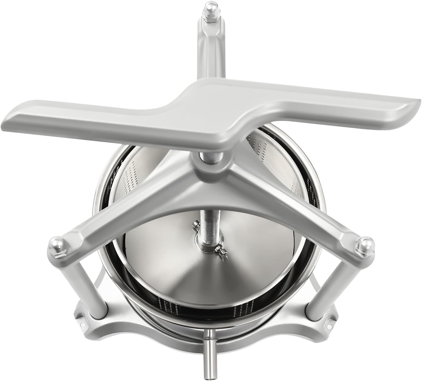 Stainless Steel Fruit Press with Dual Barrels and Filter Bag Z199