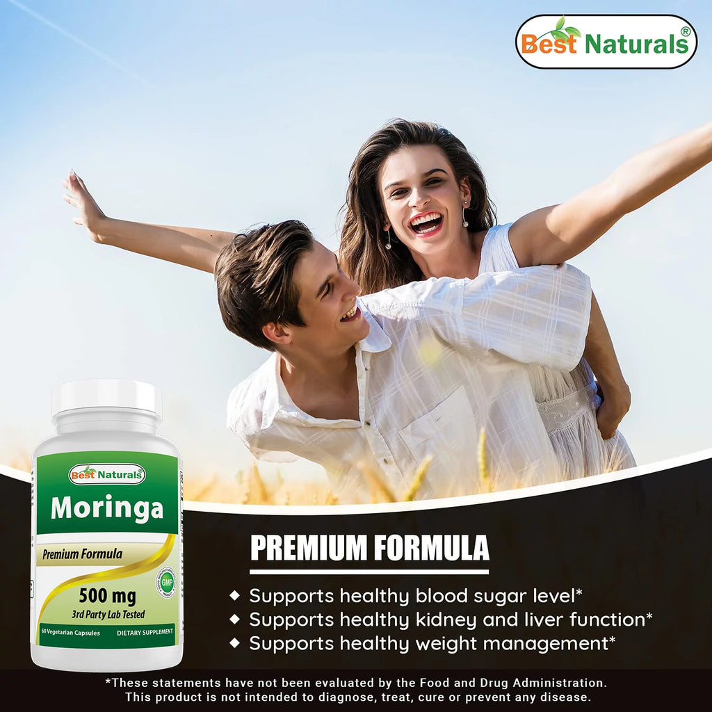 3 Pack Moringa 500 mg 60 Vegetarian Capsules G57321