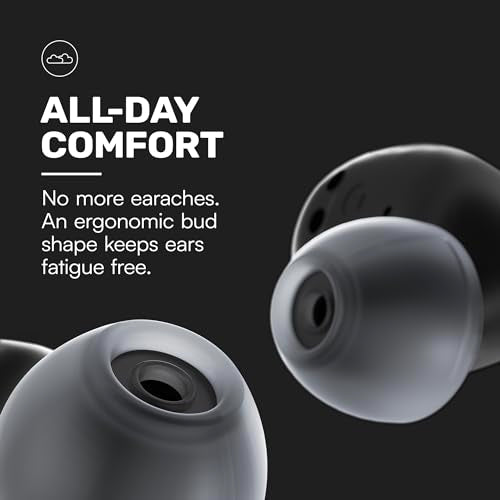 Carbon Black Bluetooth True Wireless in-Ear Earbuds with Active Noise Cancellation M427