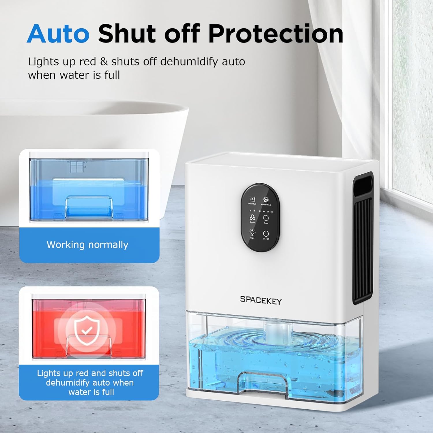106 OZ Dehumidifier with 7 Color LED Light A162891