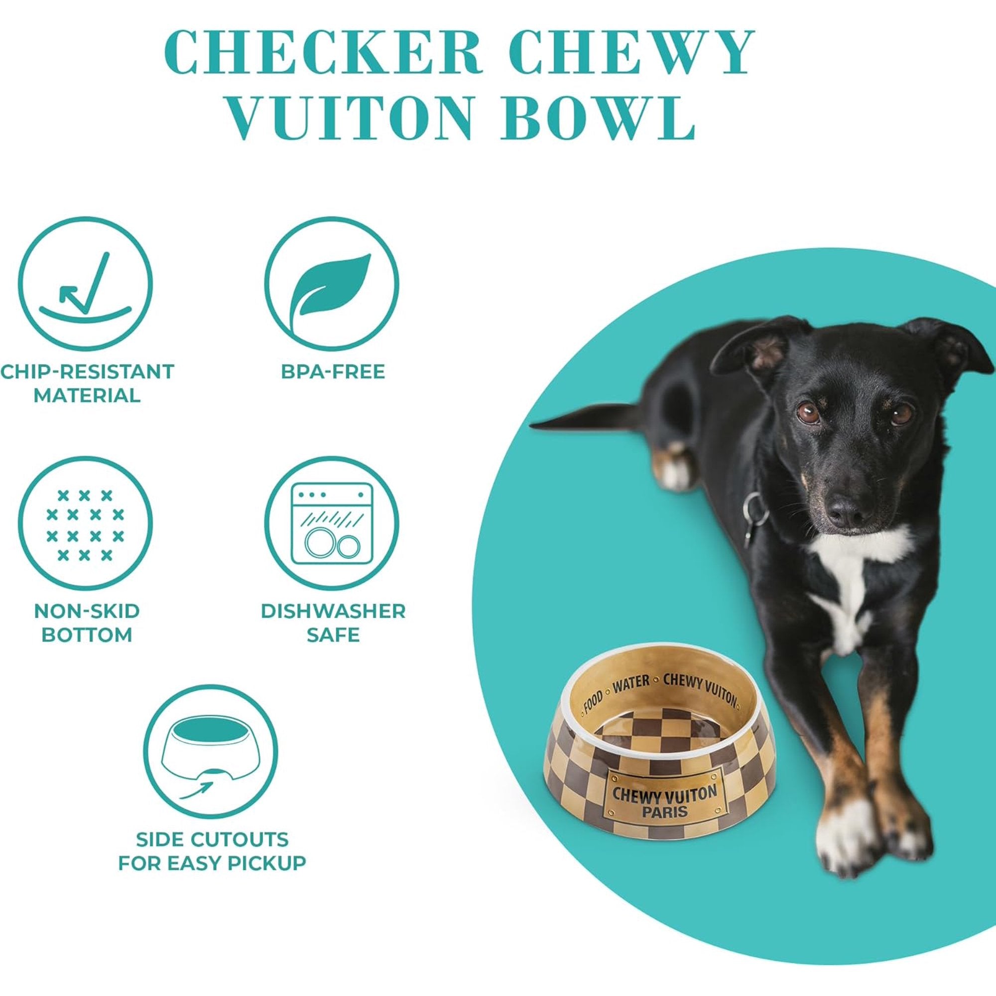 BPA-Free Non-Skid Dog Bowls with Placemat, Case of 2 V294249