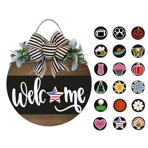Black Wooden Welcome Sign P102