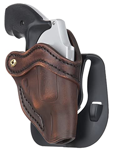 J-Frame Revolver Paddle Holster - OWB Leather Gun Holster L425