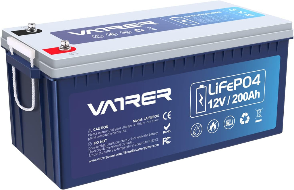 12V 200AH Lithium Iron LiFePO4 Deep Cycle Battery with 200A BMS A997869