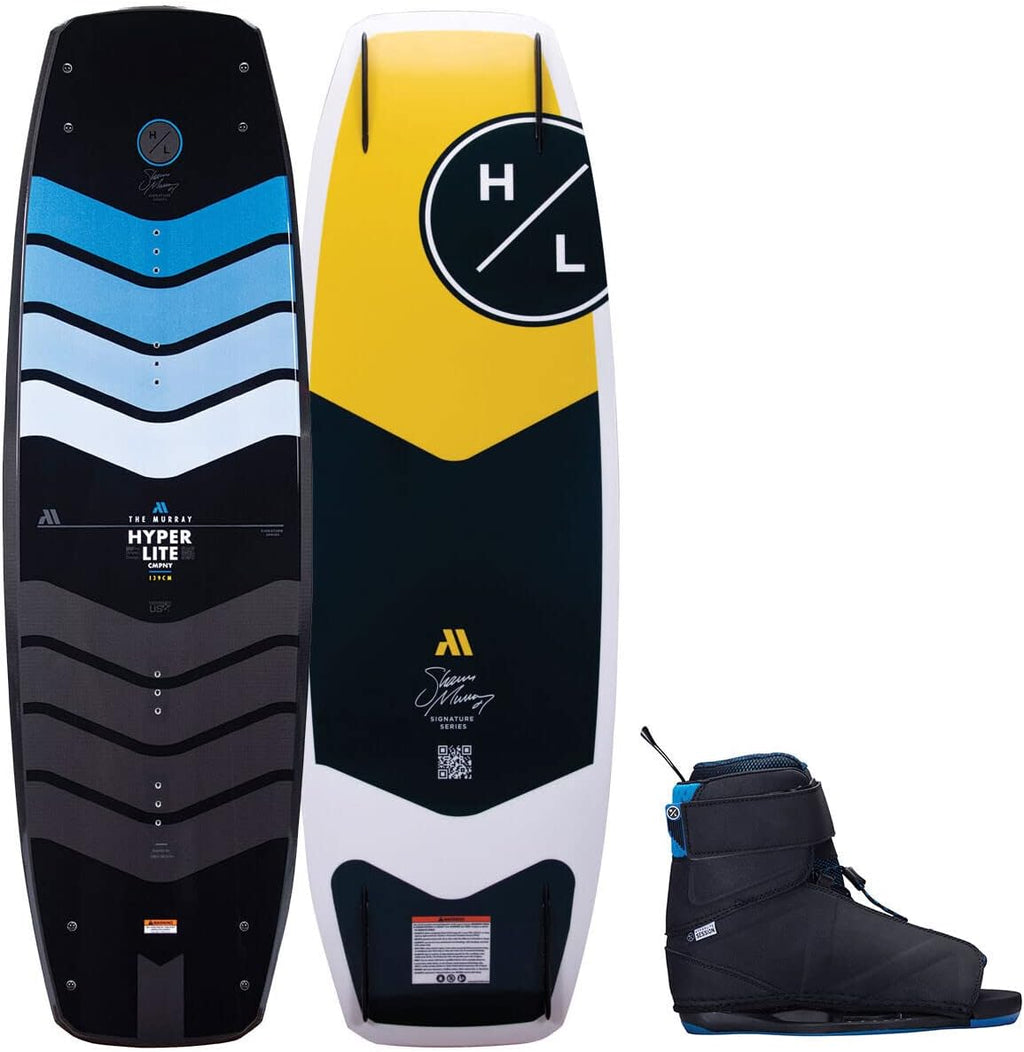 Black/Yellow Wakeboard with Session Bindings 134cm S79845