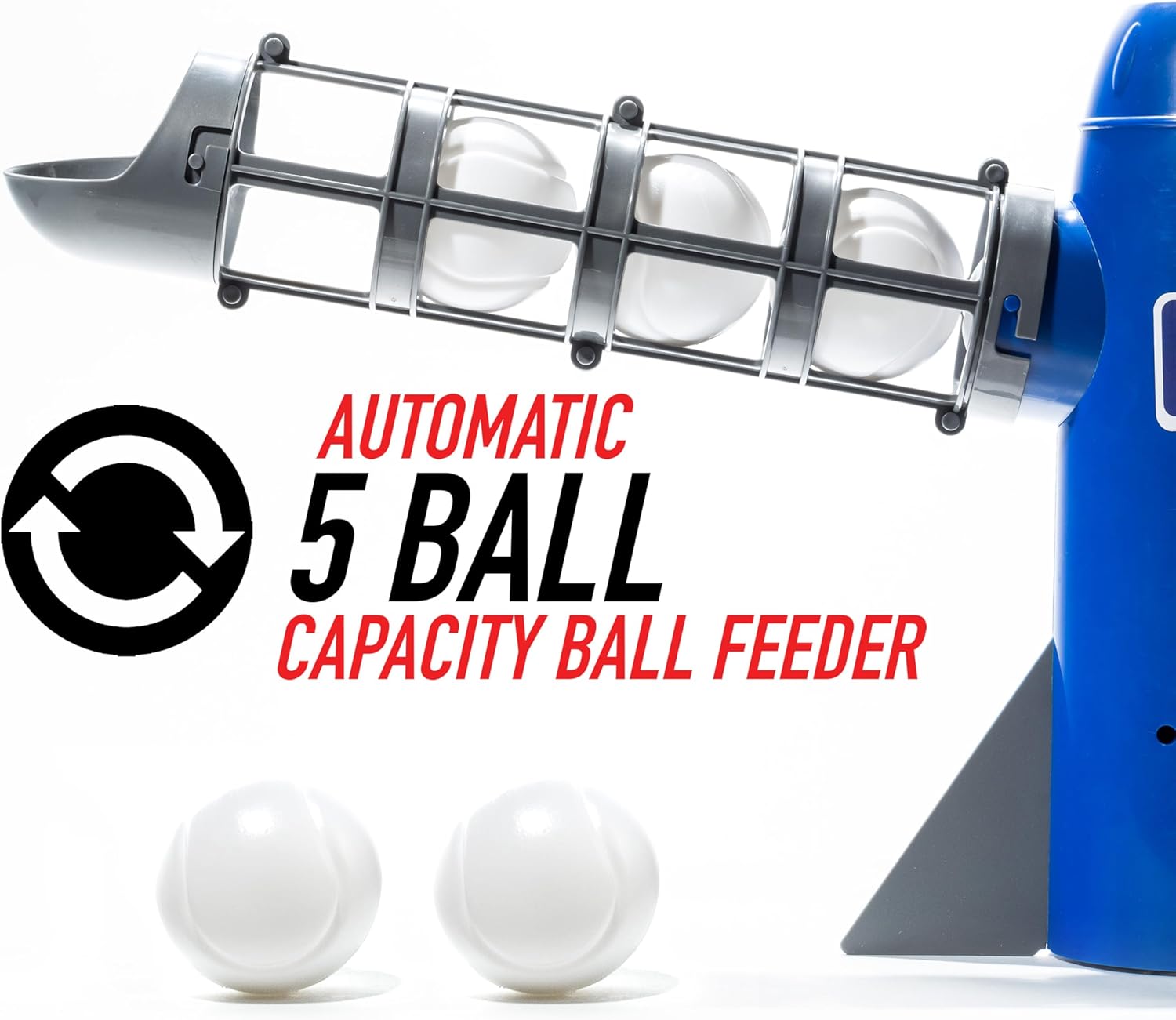 MLB Kids Pitching Machine with 5 Plastic Baseballs & Baseball Bat L3019