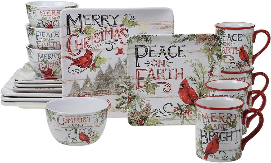 16pc Multicolor Dinnerware S832542