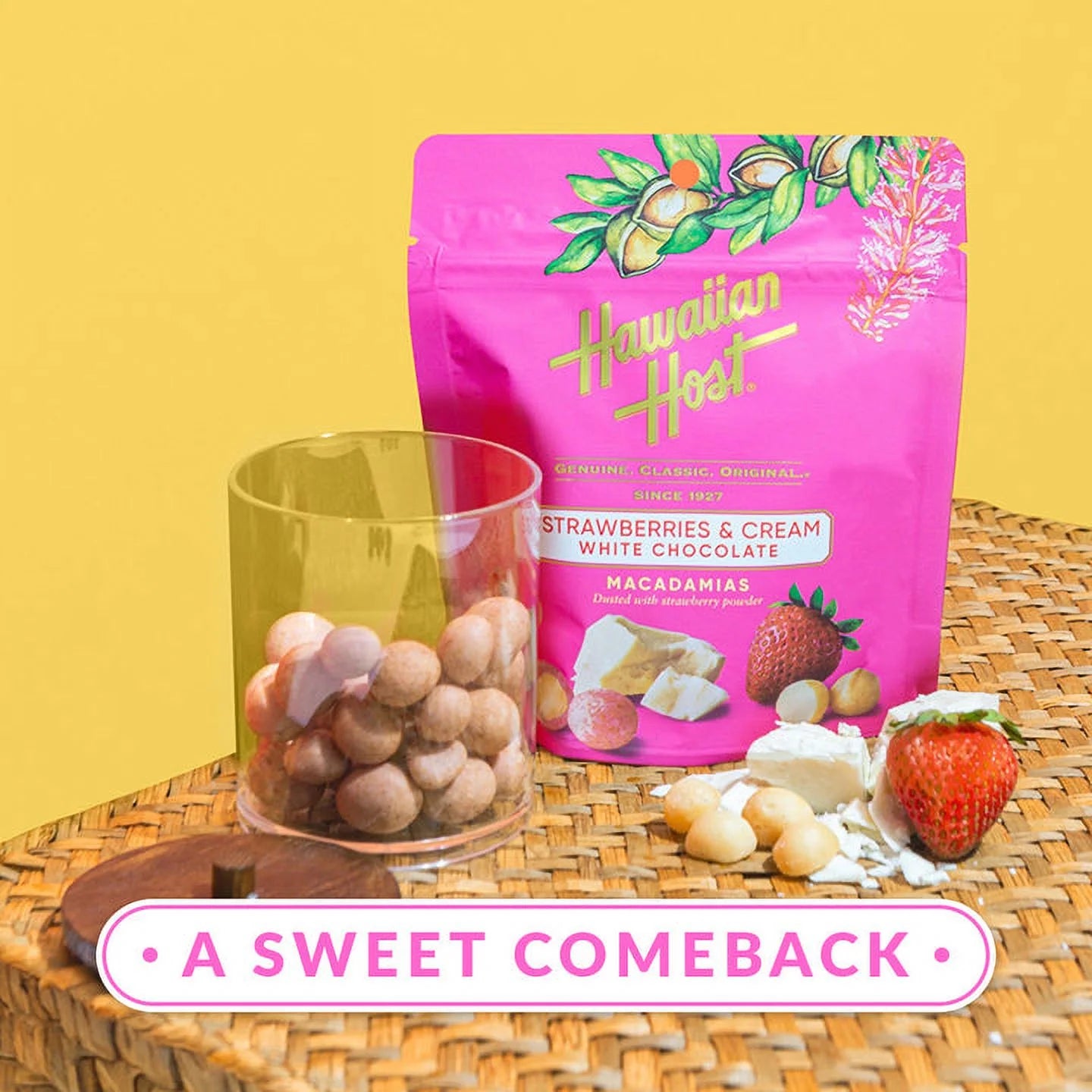 Macadamia Classic Strawberries & Cream Macadamias 16 oz J36397