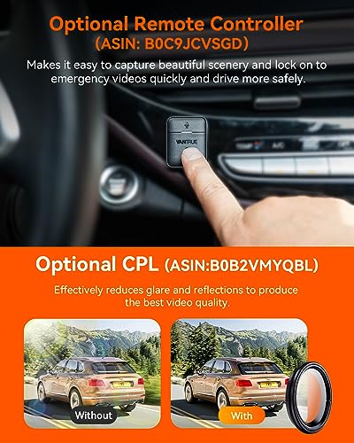 4K 3 Channel Dash Cam with Night Vision E807
