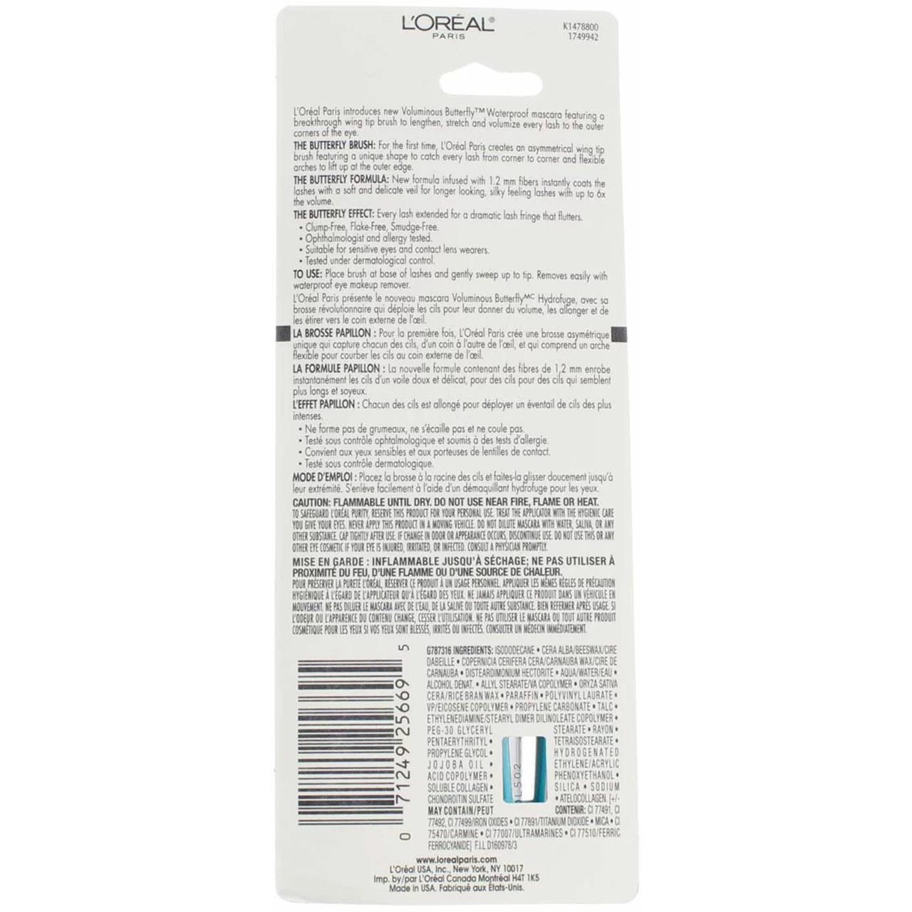 Blackest Black Waterproof Mascara 0.21 oz Pack of 4 L457318