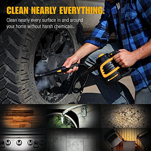 Handheld Steam Cleaner, 10 Minute Runtime, 11 Accessories Y848972