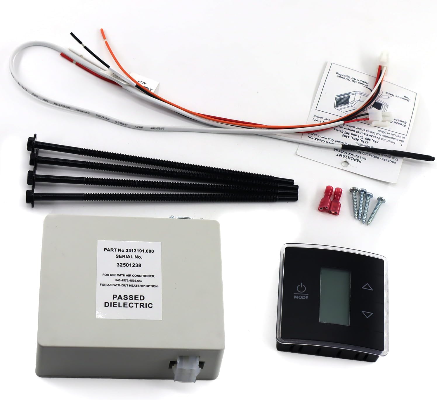 Black Wall Thermostat Relay Box for RV Camper Conditioners A6338