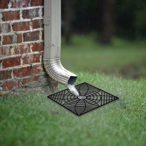 Gutter Downspout Extension, No Dig Catch Basin Low Profile Downspout Extender, Extendable from 1.34’ to 5.1’ F745178