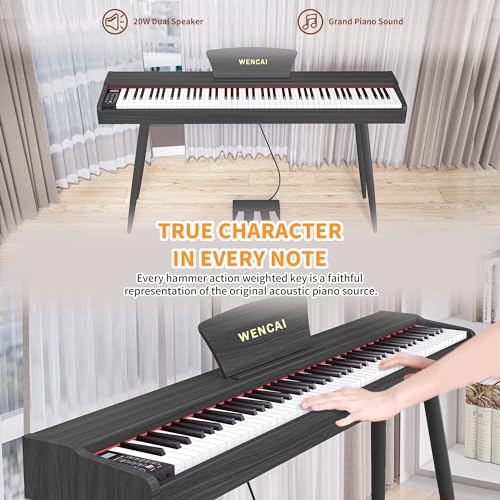 Black 88 Key Fully Weighted Hammer Action Digital Piano B483389