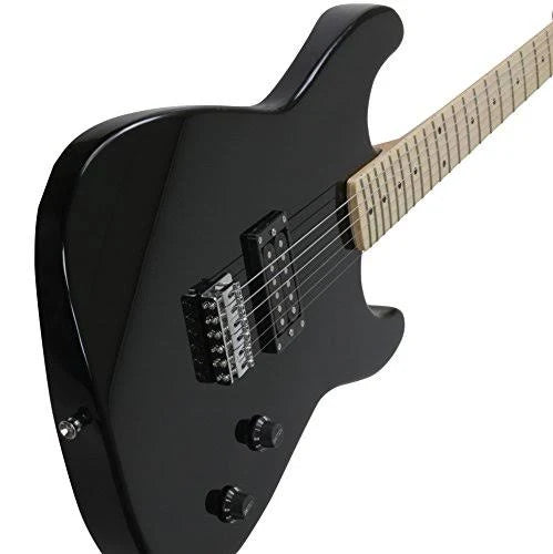 Black Electric Guitar with Amp and Case L40879