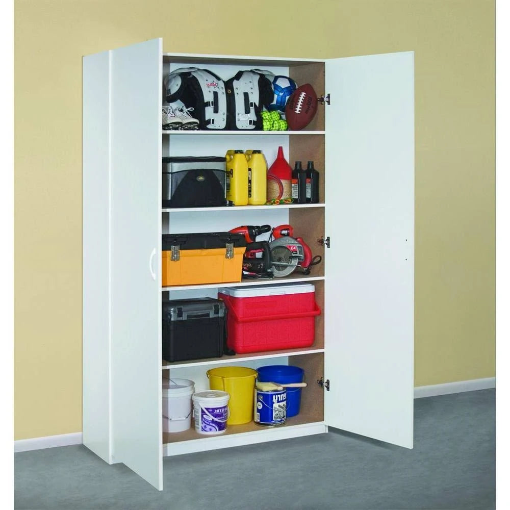 White Melamine Storage Cabinet M745