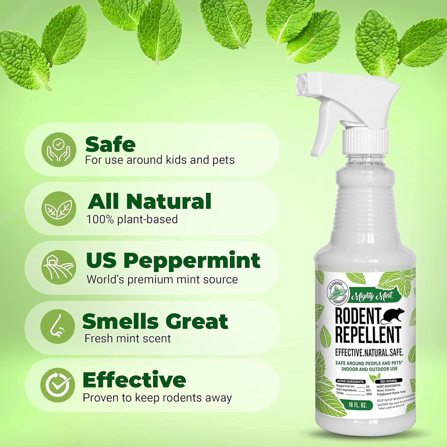 Peppermint Oil Rodent Repellent Spray Concentrate A568132