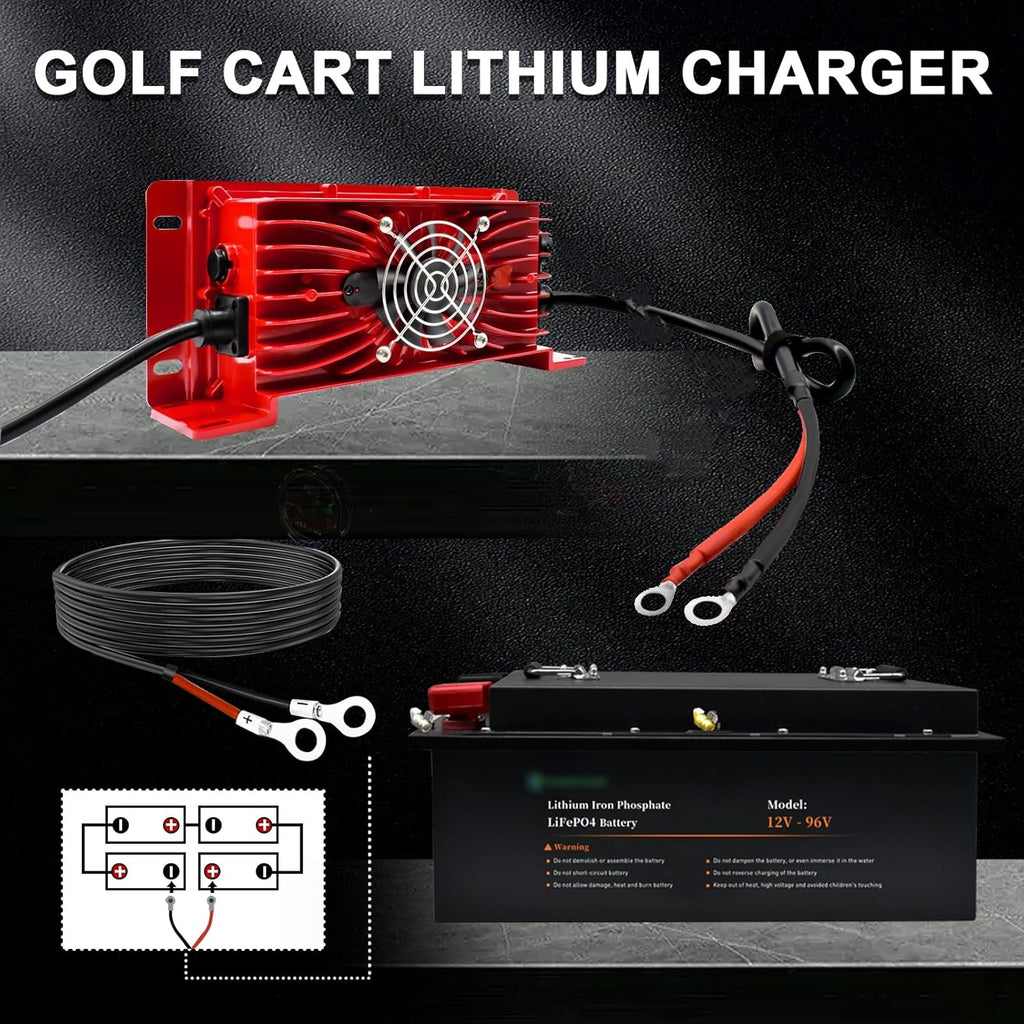 1200W 48V 15 Amp Lithium Golf Cart Battery Charger T325