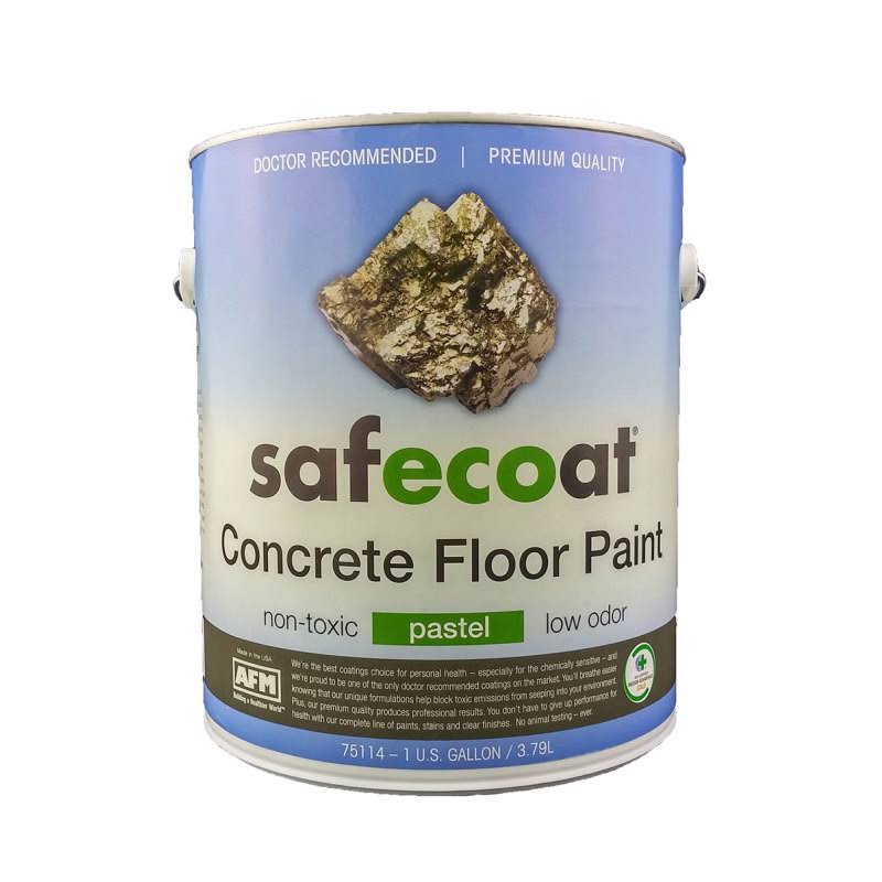 White Gallon Concrete Floor Paint D3934