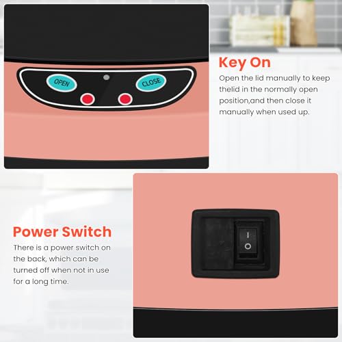 13-Gallon Stainless Steel Automatic Motion Sensor Trash Can J496