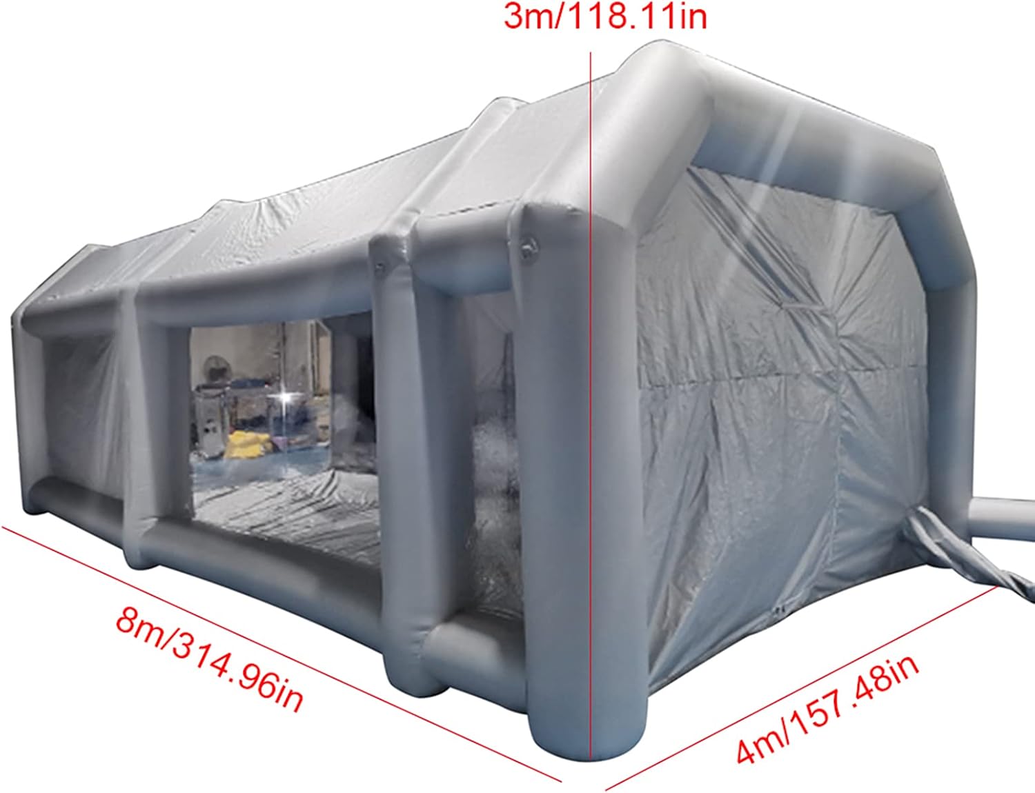 26x13x10Ft Inflatable Spray Booth with Two Air Filter System I584