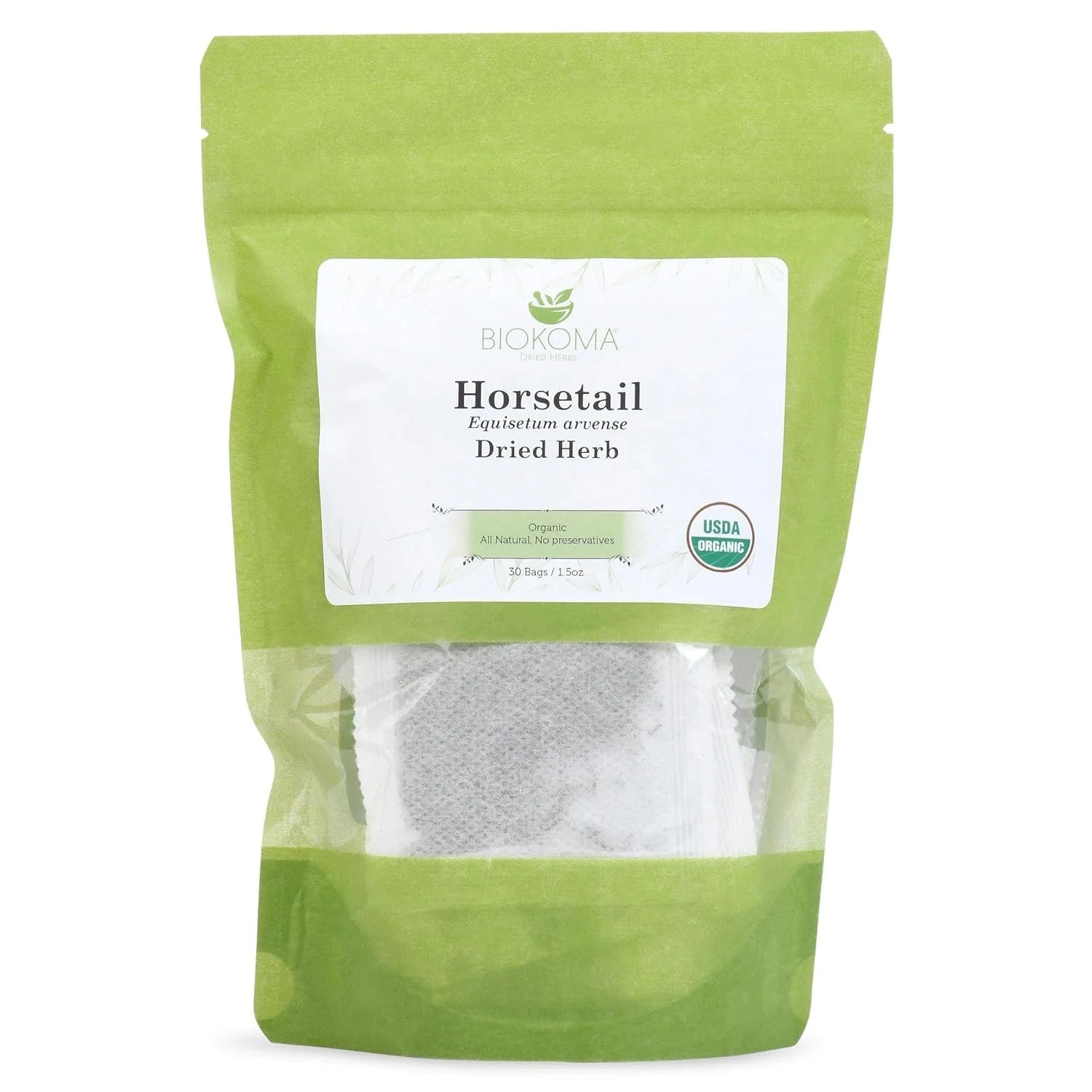 30 Tea Bags 1.5 Oz Organic Horsetail Dried Leaves Tea B69621