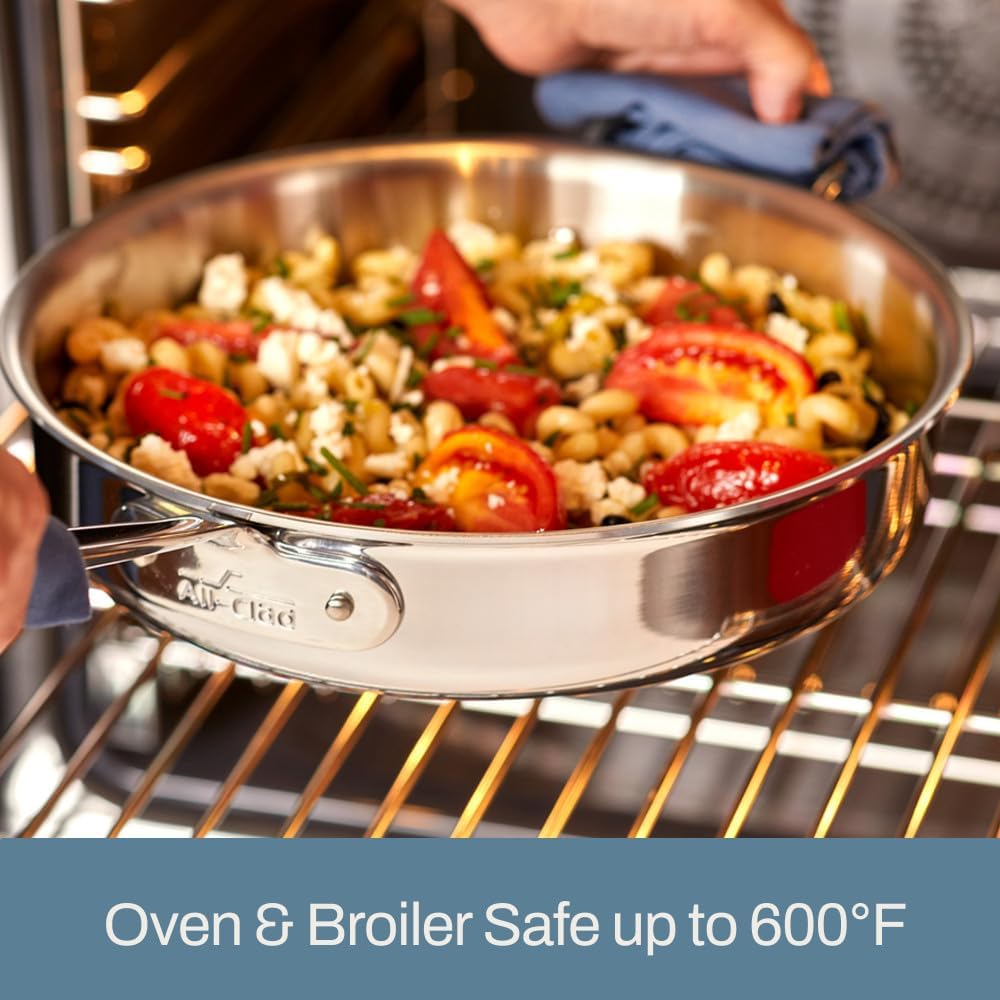 3-Ply Stainless Steel Fry Pan 14 Inch H12502