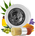 4oz Leather Recoloring Balm Wood Cleaner with Boar Bristle Brush Kit D796