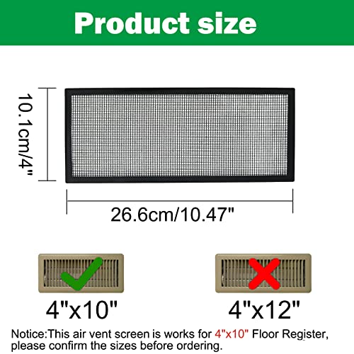 Floor Register Trap Cover Screen Air Vent Cover V48947
