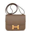 Etoupe Epsom Leather Shoulder Bag K747
