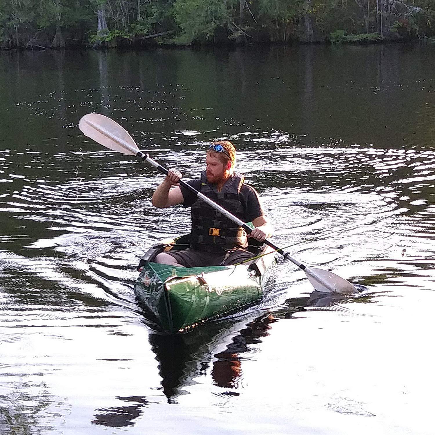 10 Ft Foldable Kayak Dark Yellow T7338