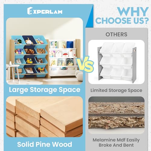 12 Bin 4 Shelf Toy Storage Organizer with Bookshelf P521