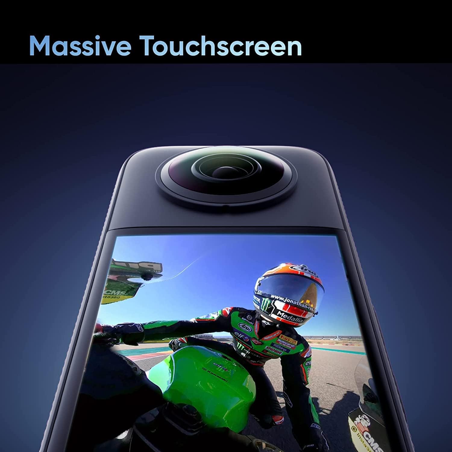 5.7K 360 Waterproof Action Camera with Touch Screen, Black Z45913