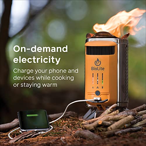 Campstove mit 2 Holzbrennern und USB-Aufladung Q7624